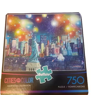Buffalo Games CITIES IN COLOR Manhattan Celebration 750 PIECE PUZZLE NEW • $15.99