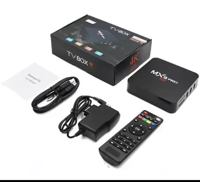 MXQ Pro 4K Smart TV Box - Black • $15