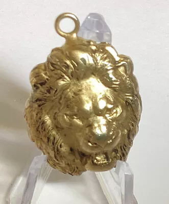 Nice Vintage Goldtone Lion Head Pendant For Necklace  • $12.95