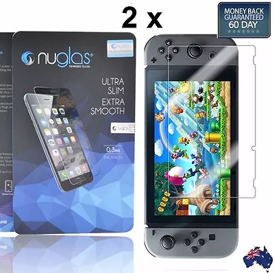 2 X Nuglas Nintendo Switch Tempered Glass Screen Protector For Nintendo Switch • $9.99