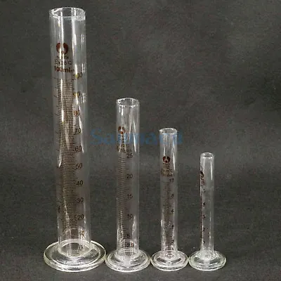 5/10/20/25/50/100/250/500/1000/2000ml Lab Glass Graduated Measuring Cylinder • £3.37