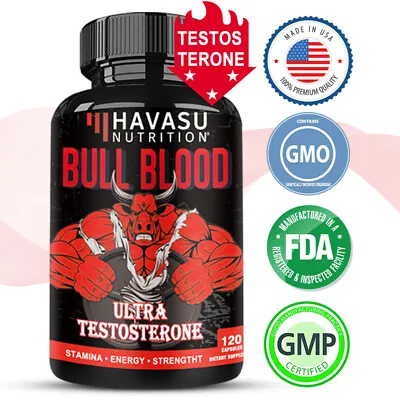 Bull Blood-Men's Testosterone Booster Male Enhancement Libido Energy Stamina • $17.68