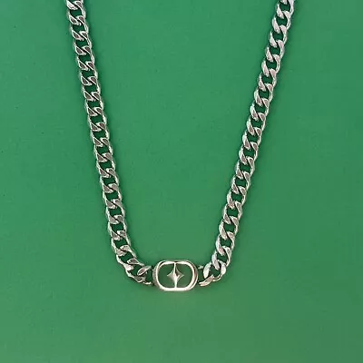 Titanium Steel Link Chain Star Necklace For Men WomenUnisex Hip Hop Necklace • $13.99