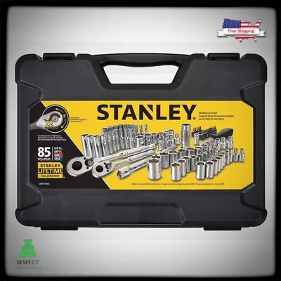 SAE Metric Mechanics Tool Set 85-Piece Ratchet & Socket Sets 1/4 In. And 3/8 In • $57.61