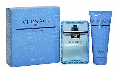 Versace Man Eau Fraiche EDT Spray 3.4 Oz & Shower Gel 3.4 Oz Travel Offer • $84.90