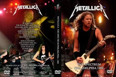 METALLICA LIVE IN PHILADELPHIA 1989 RARE DVD Metal! The Big 4 Thrash! • $10