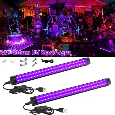 1-2X LED UV Blacklight Bar 10W T8 Ultraviolet Tube Strip Lamp Bar Disco Party UK • £20.75