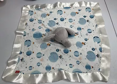 Magnetic Me Baby Gray Elephant Lovey Security Blanket Satin Trim  • $9.86