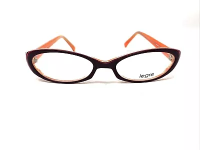 Legre Eyeglasses Frames LE-030 303 52-18 Maroon/Orange Full Rim HJ84 • $48.25