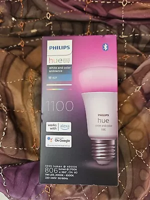 Philips Single E27 Hue White And Colour Ambiance Bulb • $42