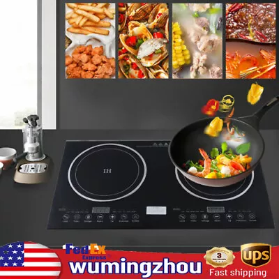 Electric Induction Ceramic 2Burner Stove Cooktop Countertop Cooker Touch Control • $128