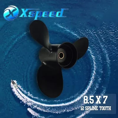 8.5x7 Aluminum Propeller For Mercury 8-9hp Engine 12 Spline ToothRH • $65.99