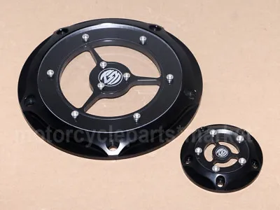 $48.98 • Buy Motorcycle Black RSD 5 Hole Clarity Derby Cover For Harley Touring Softail DYNA