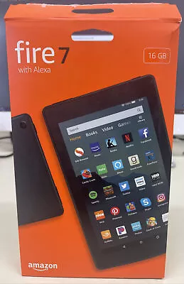 DMG BOX Amazon Fire 7 Tablet 16GB 9th Generation W/Alexa 7  Color Black • $44.99