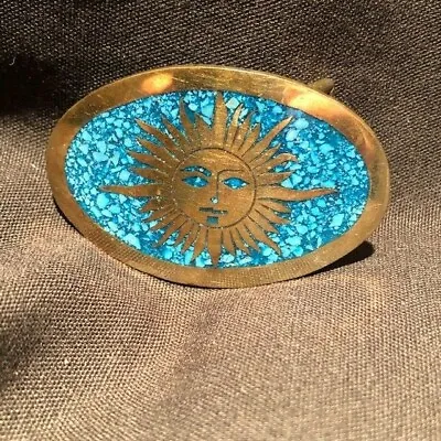 Alpaca Turquoise Belt Buckle • $39