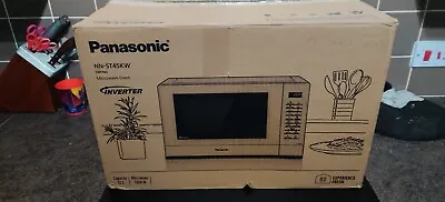 New Panasonic NN-ST45KWBPQ Inverter Solo Microwave Oven 32L 1000W White • £159.99