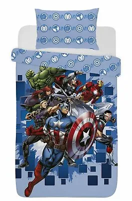 Disney Marvel Avengers Single Double Duvet Cover Reversible Bedding Set • £24.99