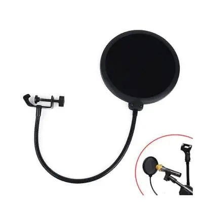Studio Recording Microphone Mic Wind Screen Pop Filter Mask Shield • $9.99
