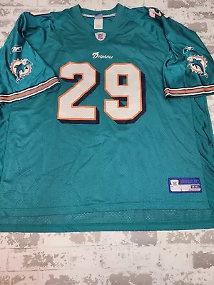 2481 Reebok NFL Miami Dolphins #29 Madison Jersey Men's 3XL • $40