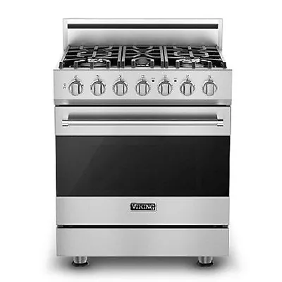 Viking 3 Series 30  Dual Fuel Range With 5 Burners - RVDR33025BSS • $5299