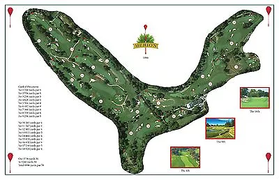 MERION GOLF CLUB 1896 - Vintage Golf Course Map Print • $58