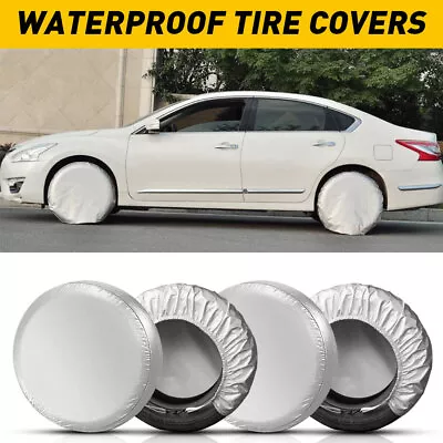 4Pcs Wheel Tire Cover For RV Truck Car Auto Camper Trailer 25  To 27'' Protector • $19.99