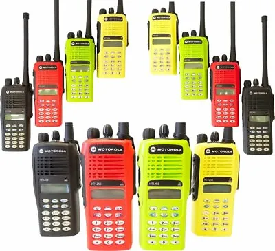 Motorola HT1250 VHF Wide Band Two Way Radio 136-174 MHz Full Key MDC QC2 Li-Ion • $319