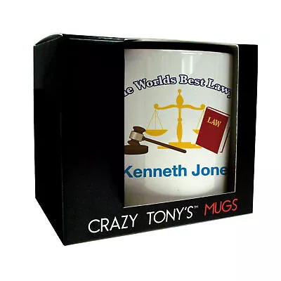 Crazy Tony's Personalised Best Lawyer Mug Graduation Adult Gifts For Lawyers • £11.94