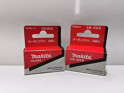 2 Packs Genuine Makita Cb203 Carbon Brushes Circular Saw 5103r 5143r 5903r • £5.99