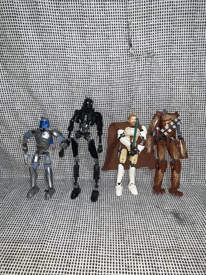 £24.99 • Buy Lego Star Wars Buildable Figures Inc Jango Fett, Kenobi,K2-SO & Chewbacca Incomp