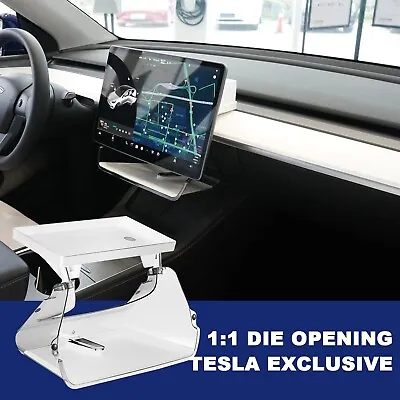 Car Storage Tray Organizer Towel Tissue Holder Accessories For Tesla Model Y 3 • $29.99