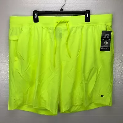 New Russell 2XL XXL  Slash Pockets Chino Flat Front Men's Casual Short Pants • $10.48