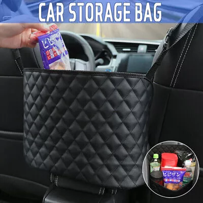 Advanced Between Car Seat Storage Bag Net Pocket Handbag Holder Organizer Bag AU • $12.55