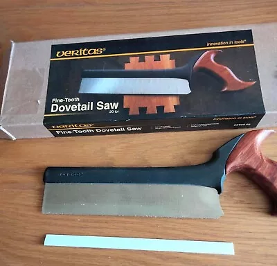 £50 • Buy Veritas Fine Tooth Dovetail Saw - 20TPi With Instruction Manual And Original Box