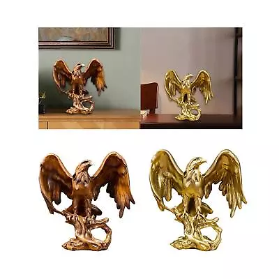 Eagle Statue Resin Table Ornament Sculpture Creative Decor Objects Eagle • £23.48