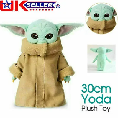 £10.98 • Buy 30cm Baby Yoda Plush Toy Master The Mandalorian Force Stuffed Doll Gift For Gift
