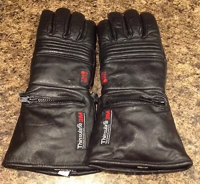 Tour Master 3M Thinsulate Motorcycle Gloves Built In Rain Covers Size S • $27.95