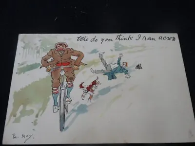 £6 • Buy Original Cycling Postcard - Raphael Tuck Phil May Series 1296 - Who Do You Think