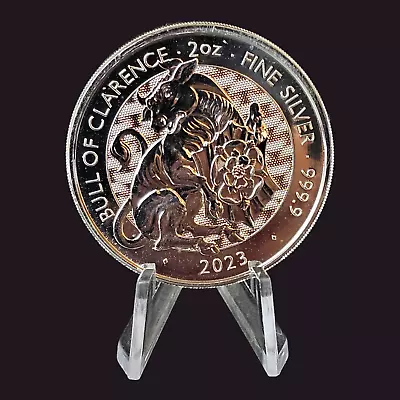 2023 2 Oz 999.9 Silver Great Britain Tudor Beasts Bull Of Clarence Coin £5!!! • $62.75