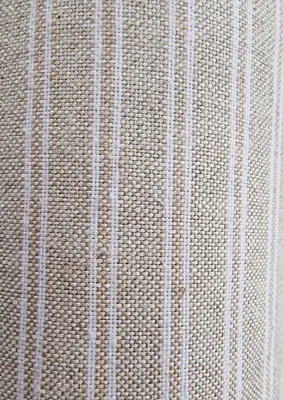 Ticking Fabric 280 Cm Wide Linen Ticking Natural/white Stripe Cotton/polyester • £17.95