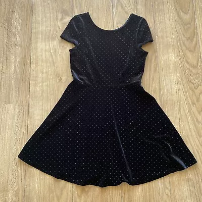 Girls Velvet Dress 8-9 Years M&S • £3.50