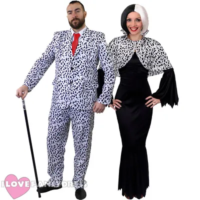 £19.99 • Buy Halloween Dalmatian Fancy Dress Costumes His Or Hers Tv Film Movie Character