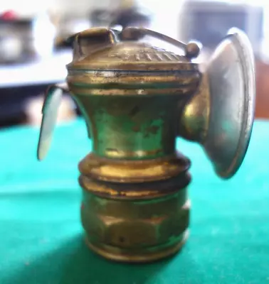 Antique Auto-Lite Universal Lamp Co Coal Miners Carbide Lamp Reflector Made USA • $89.76