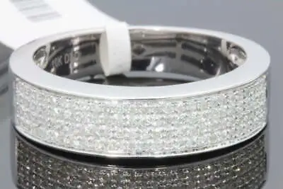 10k White Gold .50 Carat Real Diamond Mens Wedding Ring Anniversary Engagement B • $520