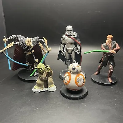 Star Wars Cake Topper Lot Of 5 Figures Yoda R2D2 Grievous Anakin • $18.89