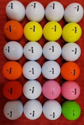 24 Nitro Golf Balls 4A+ Assorted Colors • $2.99