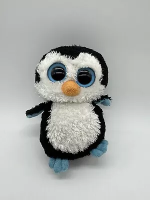 Ty Beanie Boos Waddles 6  Plush Stuffed Bean Animal Blue Glitter Eyes No Tags • $5