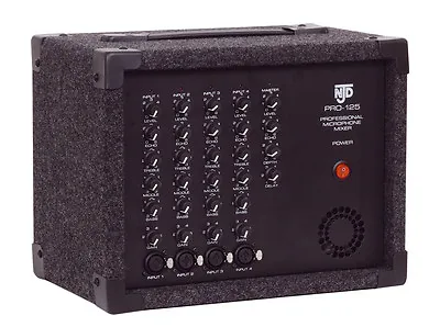 NJD 125W  4 X INPUT MIXER AMPLIFIER WITH 3 BAND EQ AND BUILT IN DIGITAL ECHO • £69.50