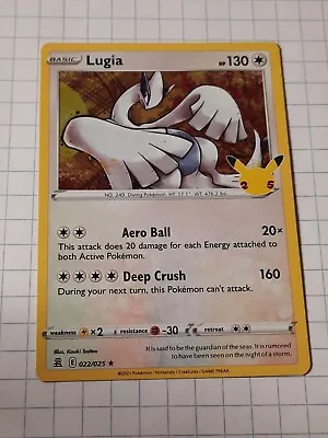 Pokémon TCG Lugia 25th Anniversary Celebrations 022/025 Holo Holo Rare • $0.99