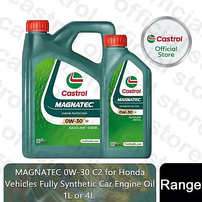 0w 30 Fully Synthetic Engine Oil Castrol Magnatec 0w-30 C2 For Honda Vehicles • £14.99